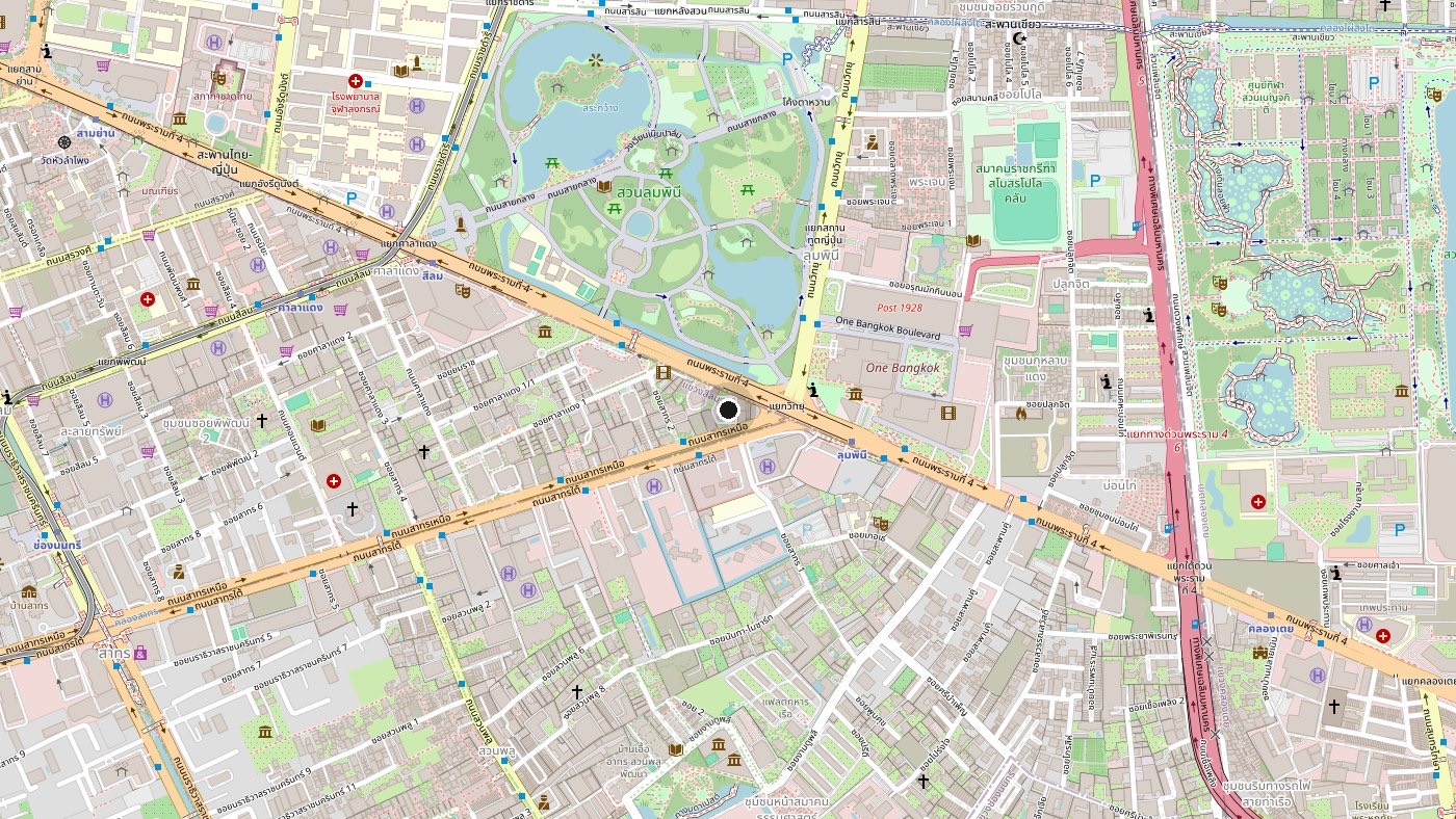 Map showing House of Wisdom at 2 North Sathon Road, Silom, Bang Rak, Bangkok